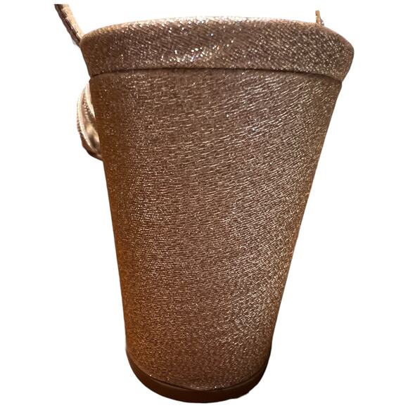 BADGLEY MISCHKA American Glamour Womens 10 Rose Gold Strappy Sparkle Sandal - Picture 16 of 16